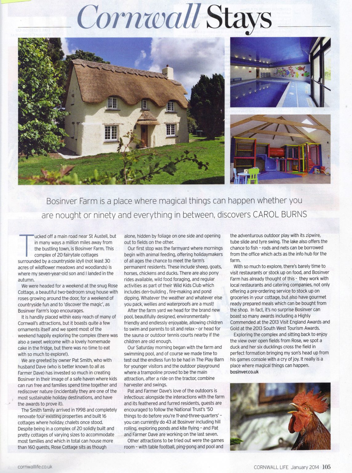 Cut out from Cornwall Life Magazine.