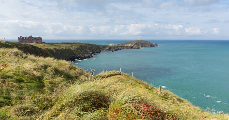 The Headland Newquay coast Cornwall England UK