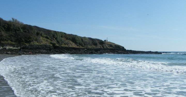 Porthcurnick beach in Cornwall