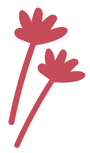 Red flower clipart