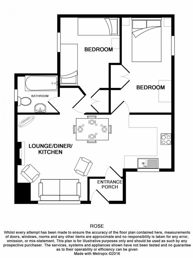 Detailed drawing of the floorplan at Rose at Bosinver.