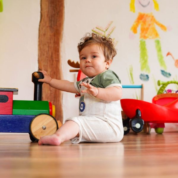 baby in soft play