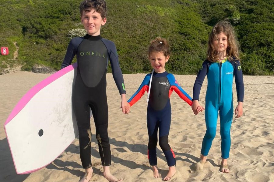 crantock beach kids